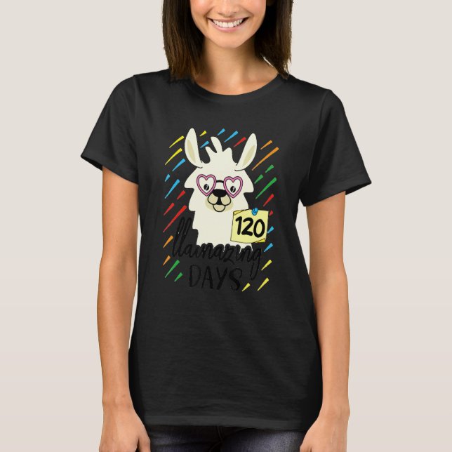 Camiseta Llama & Alpaca Lovers Cute 120 Llamazing Days of S (Anverso)