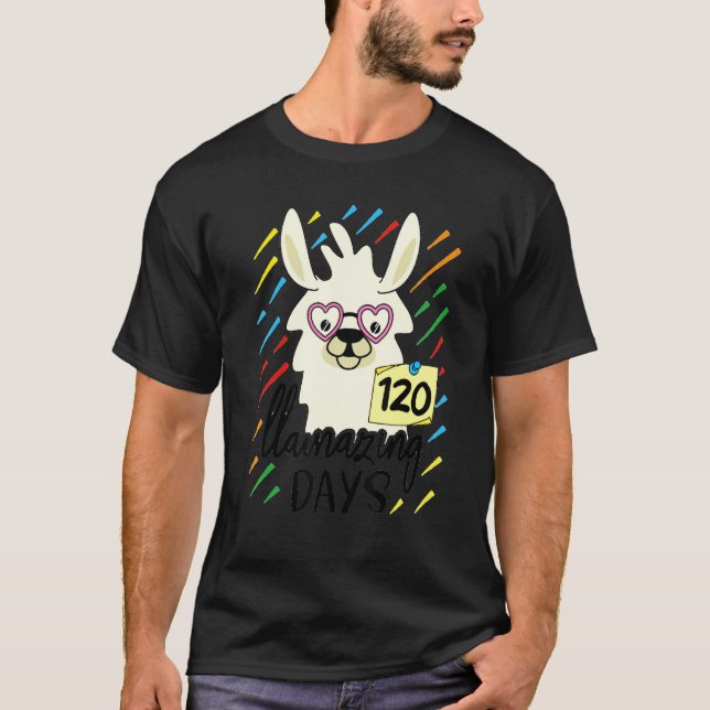 Camiseta Llama & Alpaca Lovers Cute 120 Llamazing Days of S (Anverso)