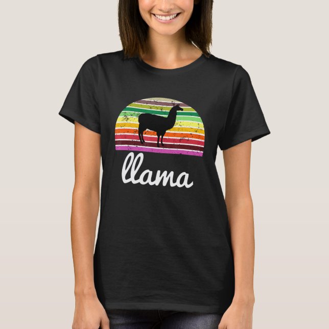 Camiseta Llama Alpaca Perú Recuerdo (Anverso)