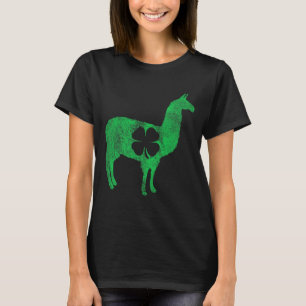 Camiseta Llama Alpaca Regalo Día de San Patricio Trébol de