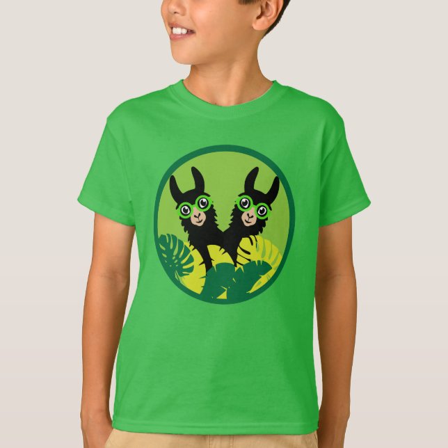 Camiseta Llama Alpaca Twin Brothers (Anverso)