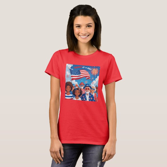 Camiseta Llama Americana (Anverso completo)