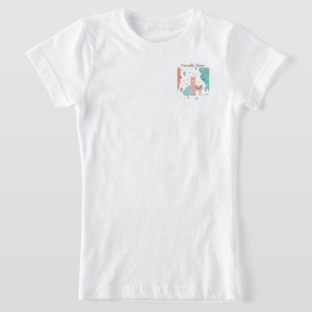 Camiseta Llama amistosa en Chicas paisajistas (Distribución)