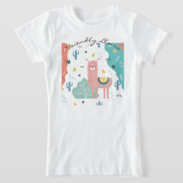 Camiseta Llama amistosa en Chicas paisajistas