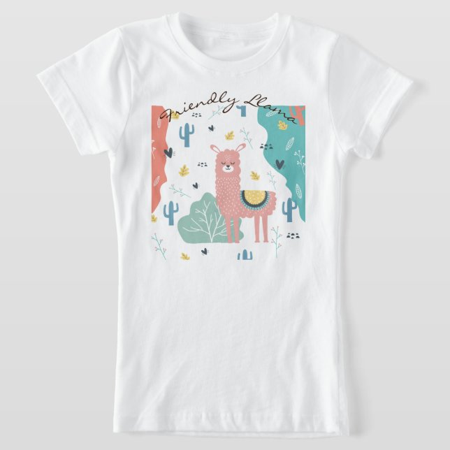 Camiseta Llama amistosa en Chicas paisajistas (Distribución)