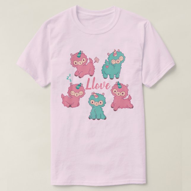 Camiseta Llama amor (Diseño del anverso)