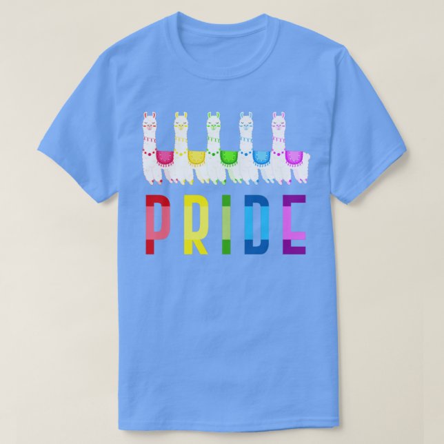 Camiseta Llama arcoiris alpaca (Diseño del anverso)