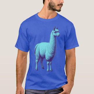 Camiseta Llama azul