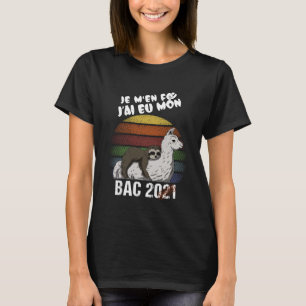 Camiseta Llama BAC 2021 J M EN FOU Baccalauréat Tray