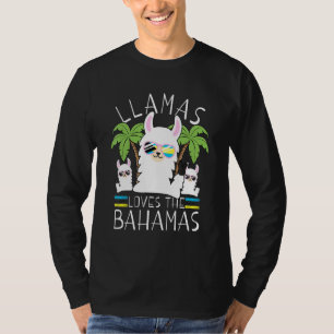 Camiseta Llama Bahamas Souvenir vacaciones de viaje Bahamia