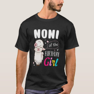 Camiseta Llama Birthday Noni De Las Mujeres Chicas De Cumpl