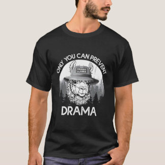 Camiseta Llama Camping Sólo Puedes Evitar El Regalo De Dram