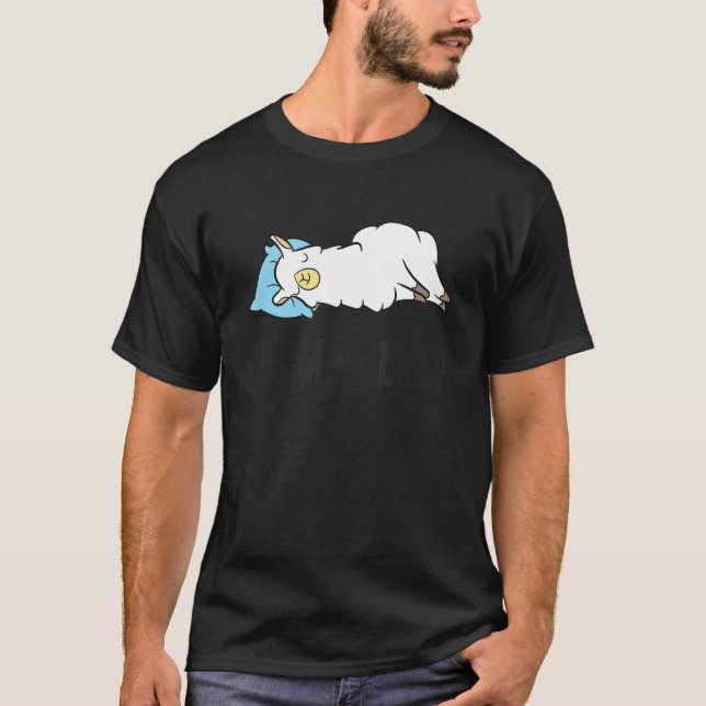 Camiseta Llama cansada me deja dormir llamada pijama (Anverso)