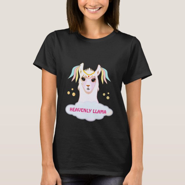 Camiseta Llama Celestial Adorable (Anverso)