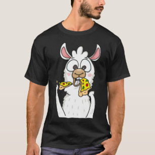 Camiseta Llama Comating Pizza Funny Alpaca Pizza Food Lover