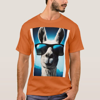 Camiseta Llama con gafas de sol