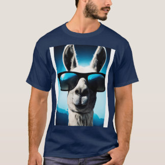 Camiseta Llama con gafas de sol