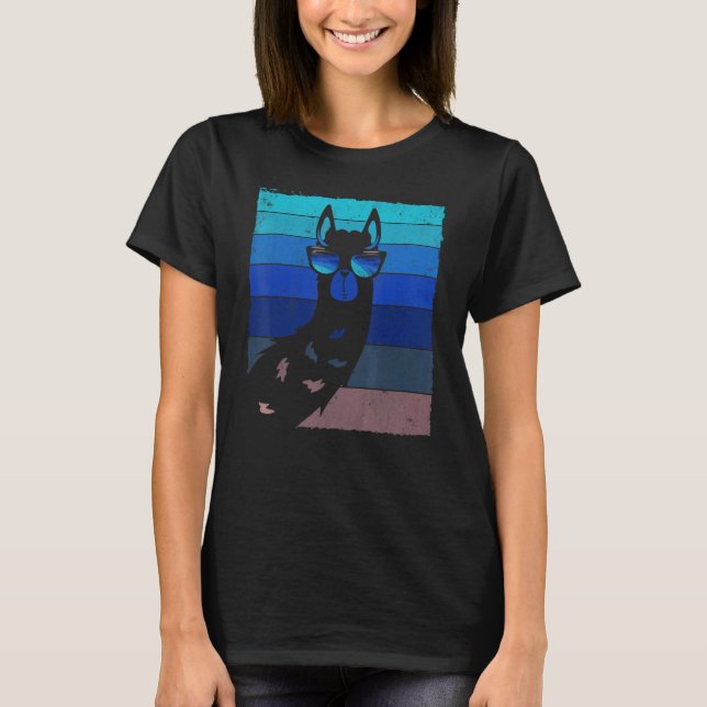 Camiseta Llama con gafas de sol estilo alpino retro Guay (Anverso)