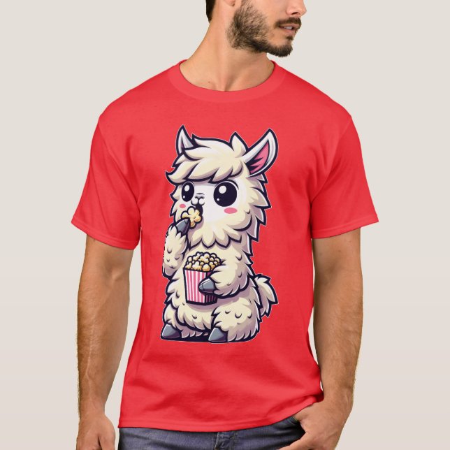 Camiseta Llama con la cosecha del carnaval de Popcorn (Anverso)