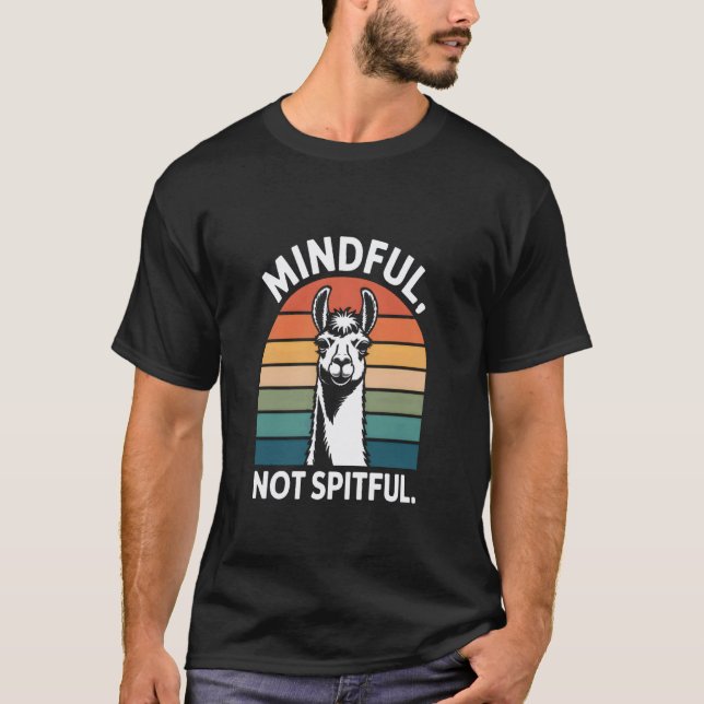 Camiseta Llama Consciente No Salivosa (Anverso)
