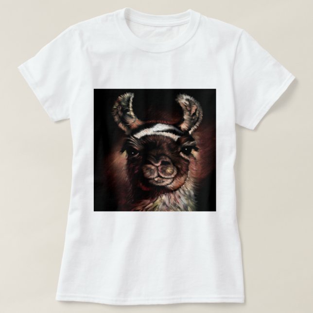 Camiseta Llama Cusco Perú (Diseño del anverso)