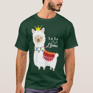 Camiseta Llama cutáneo con corona y luces de hadas es una p