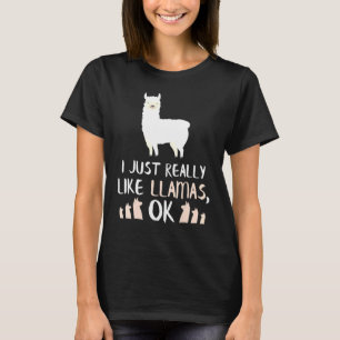 Camiseta Llama cute llama y llamas alpaca