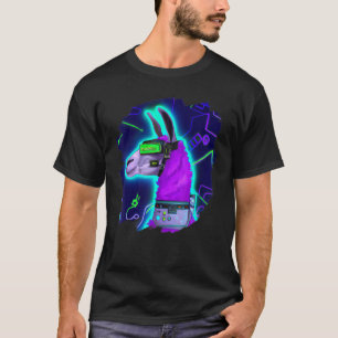Camiseta Llama Cyborg Robot Llama Guay Artístico retro Alpa