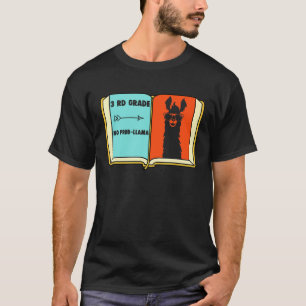 Camiseta Llama de 3er grado sin problemas Primer día de esc