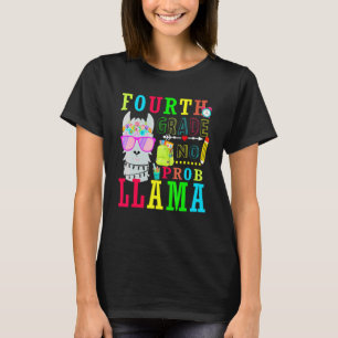 Camiseta Llama de 4to grado sin problemas vuelve a la escue