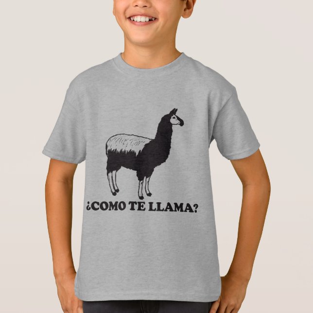 Camiseta Llama de Como Te (Anverso)