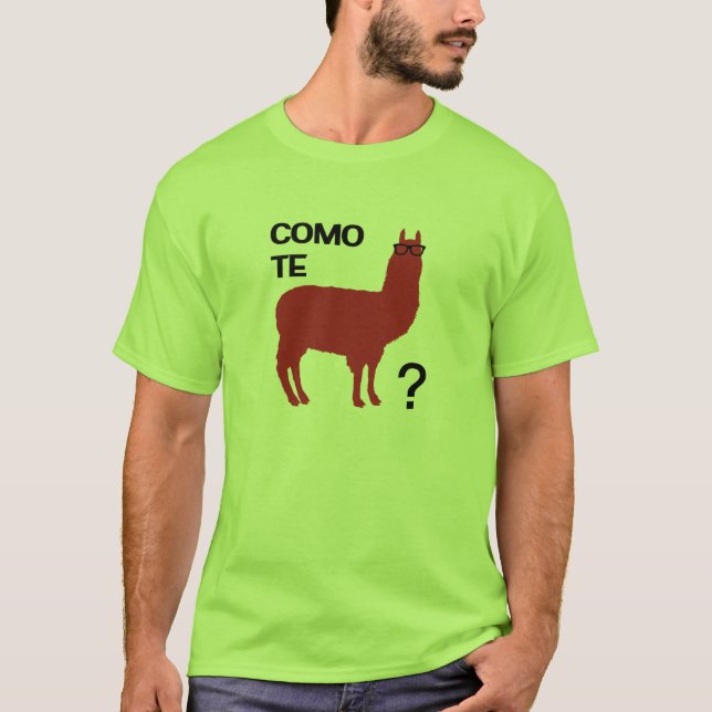 Camiseta Llama de Como Te (Anverso)