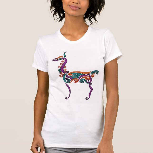 Camiseta Llama de Curlique (Anverso)