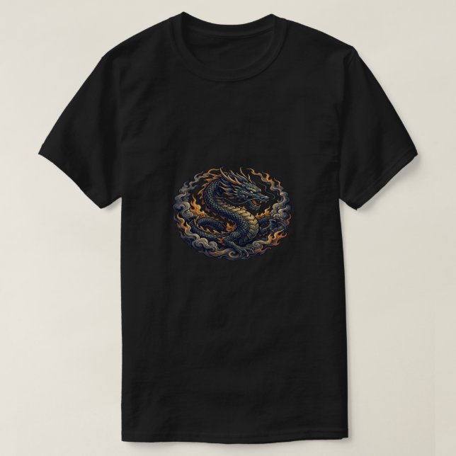 Camiseta Llama de dragón (Diseño del anverso)