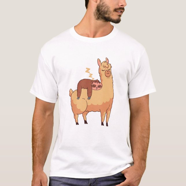 Camiseta Llama de eslogan en bicicleta (Anverso)