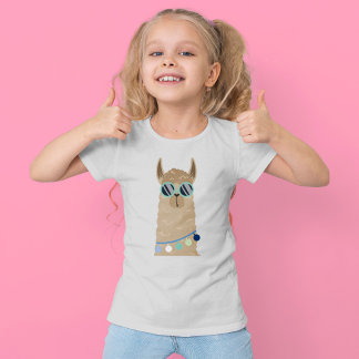 Camiseta Llama de gafas de sol azules de Guay