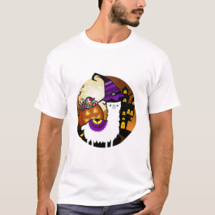 Camiseta Llama de Halloween Alpaca Divertido Lama Glama Reg