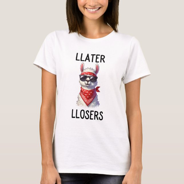 Camiseta Llama de los perdedores posteriores (Anverso)