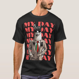 Camiseta Llama de mi día en un diseño Gucci inspirado en el