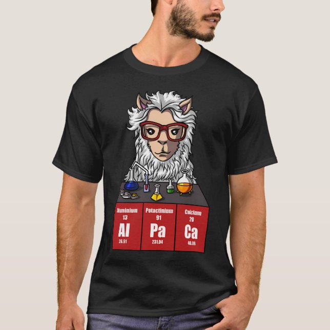 Camiseta Llama de química (Anverso)