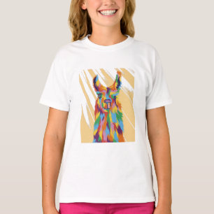 Camiseta Llama de ráfaga de color