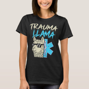 Camiseta Llama de trauma para Chicas de niños, diseño diver