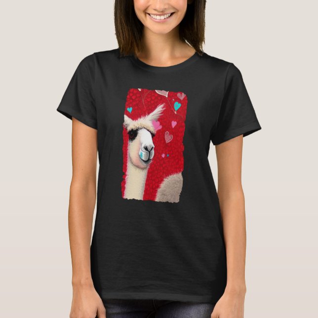 Camiseta Llama del amor 02 (Anverso)