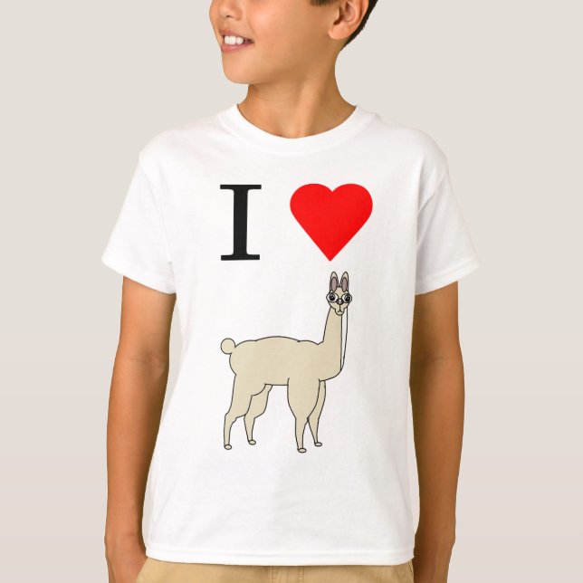 Camiseta llama del corazón i (Anverso)
