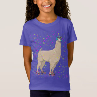 Camiseta Llama del disco del rodillo