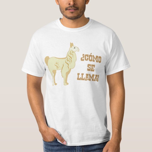 Camiseta ¿Llama del SE de Como?  ¿Cuál es su nombre? (Anverso)