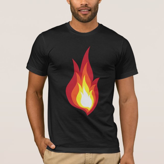 Camiseta Llama del traje del fuego - brilla intensamente (Anverso)