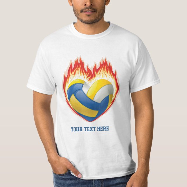 Camiseta Llama del voleibol (personalizada) (Anverso)