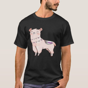 Camiseta Llama Demisexual Animal Cute Alpaca Orgullo LGBTQI