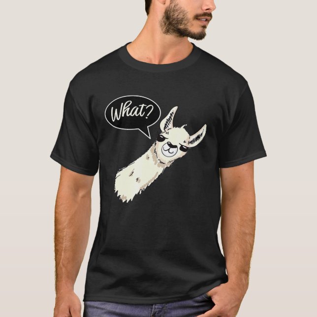 Camiseta Llama dice Qué Diseño (Anverso)